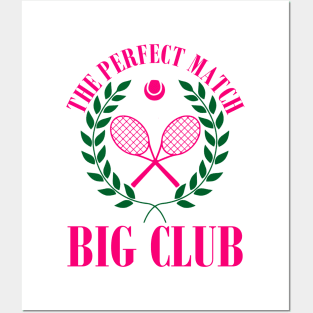 Tennis Match Club Little / G Big Sorority Reveal Posters and Art